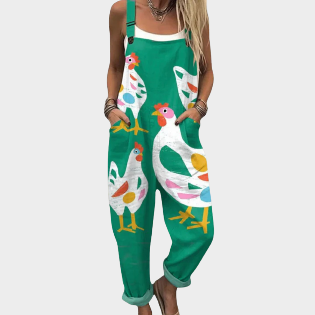 P|H - Comfortable Printed Overall Florence