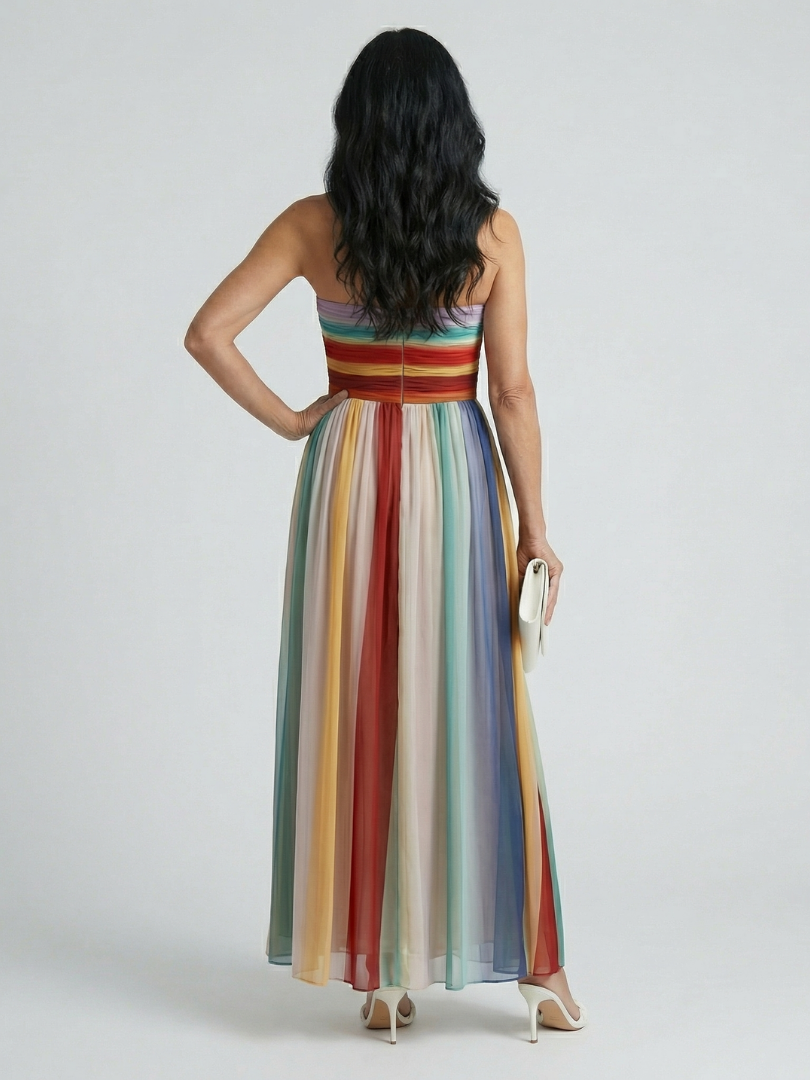P|H - Lightweight Stripe Maxi Dress Serena