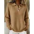 P|H - Soft Polo Collar Comfort Sweater Deborah