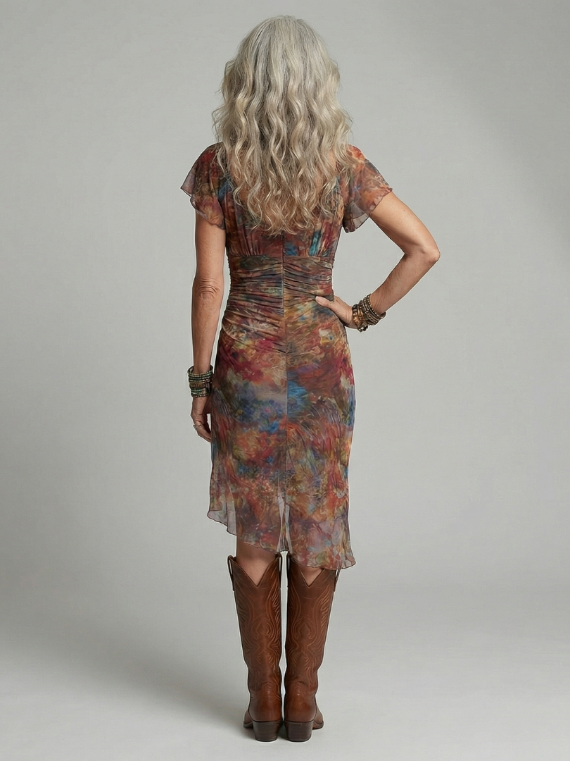 P|H - Quiet Statement Halter Midi Dress Brooklyn