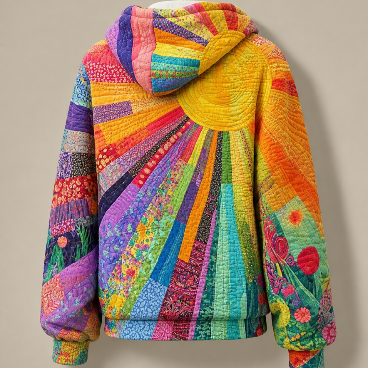 P|H - Quilted Sunburst Patchwork Hoodie Cynthia