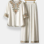 P|H - Embroidered Tunic And Pants Set Susan