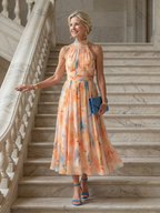 P|H - Soft Halter Midi Dress Sophia