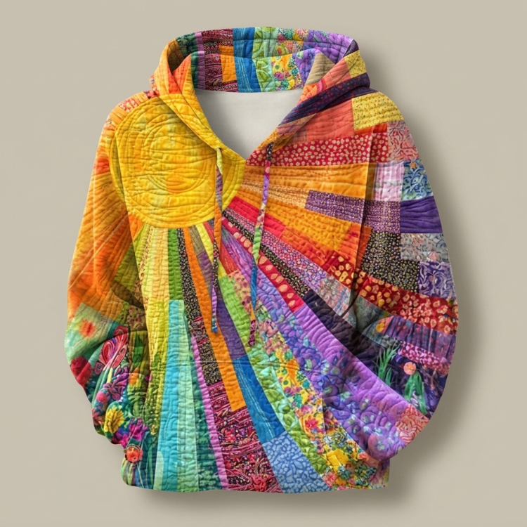 P|H - Quilted Sunburst Patchwork Hoodie Cynthia