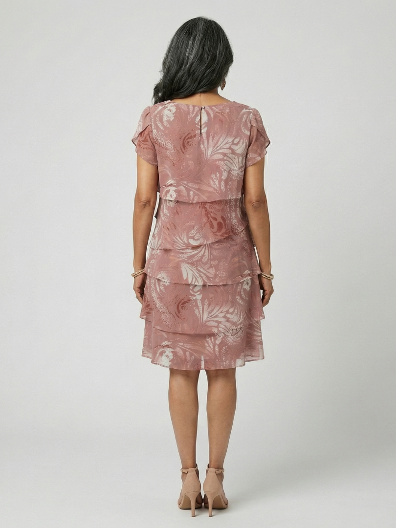 P|H - Soft Pattern Knee-Length Dress Aria