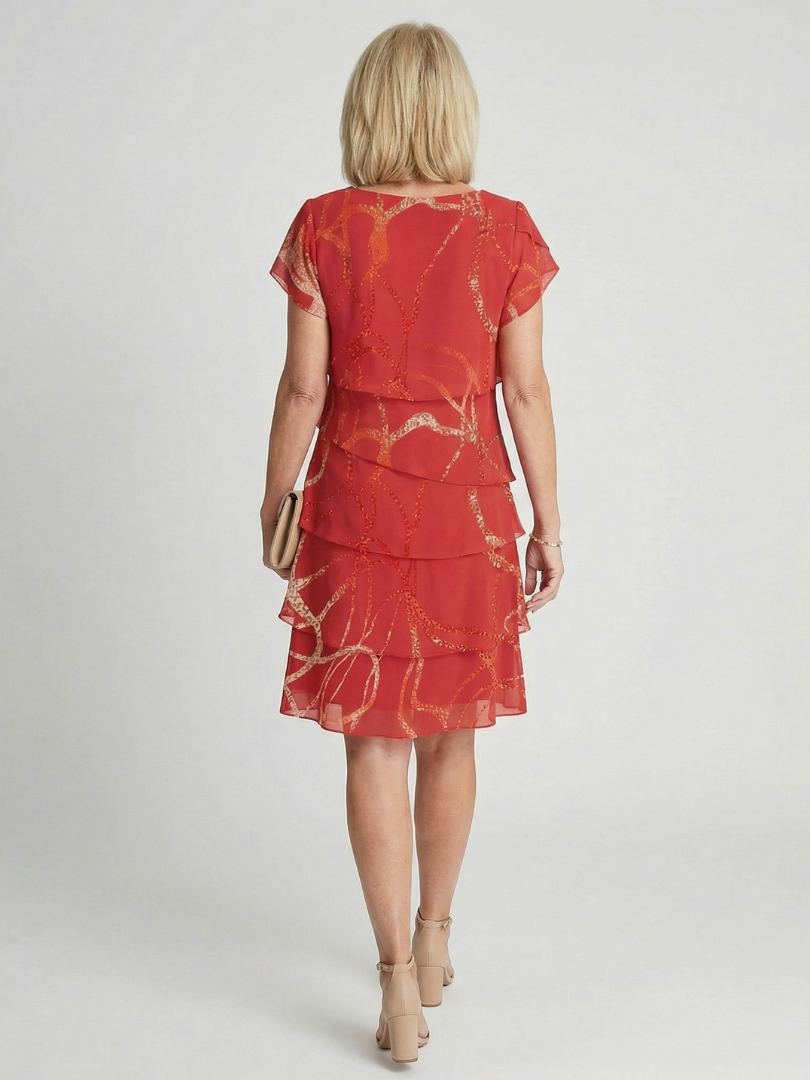 P|H - Soft Abstract Midi Dress Nora