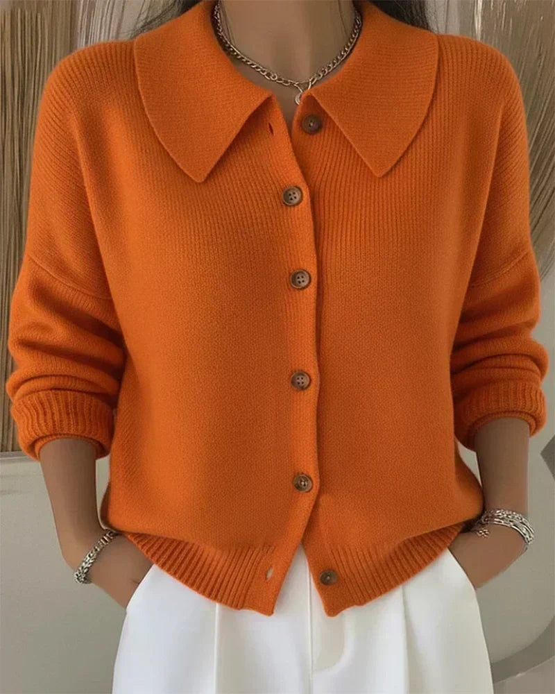 P|H - Point Collar Button Cardigan Cynthia