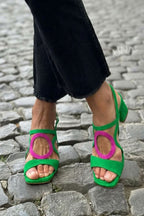 P|H - Sculpted Ring Block Heel Sandals Linda
