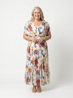 P|H - Pleated Floral Midi Dress Savannah