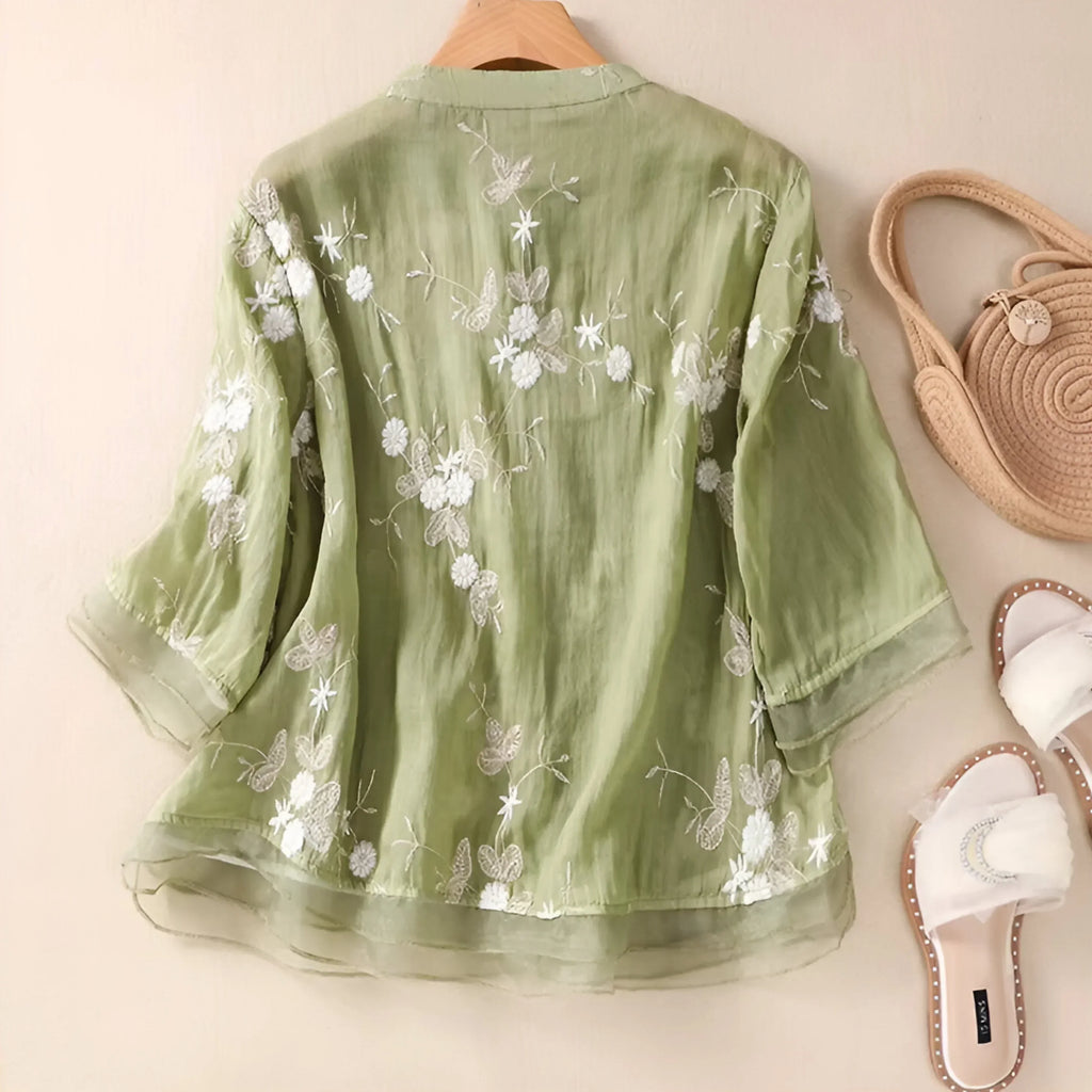 P|H - Embroidered Cotton Top Mila