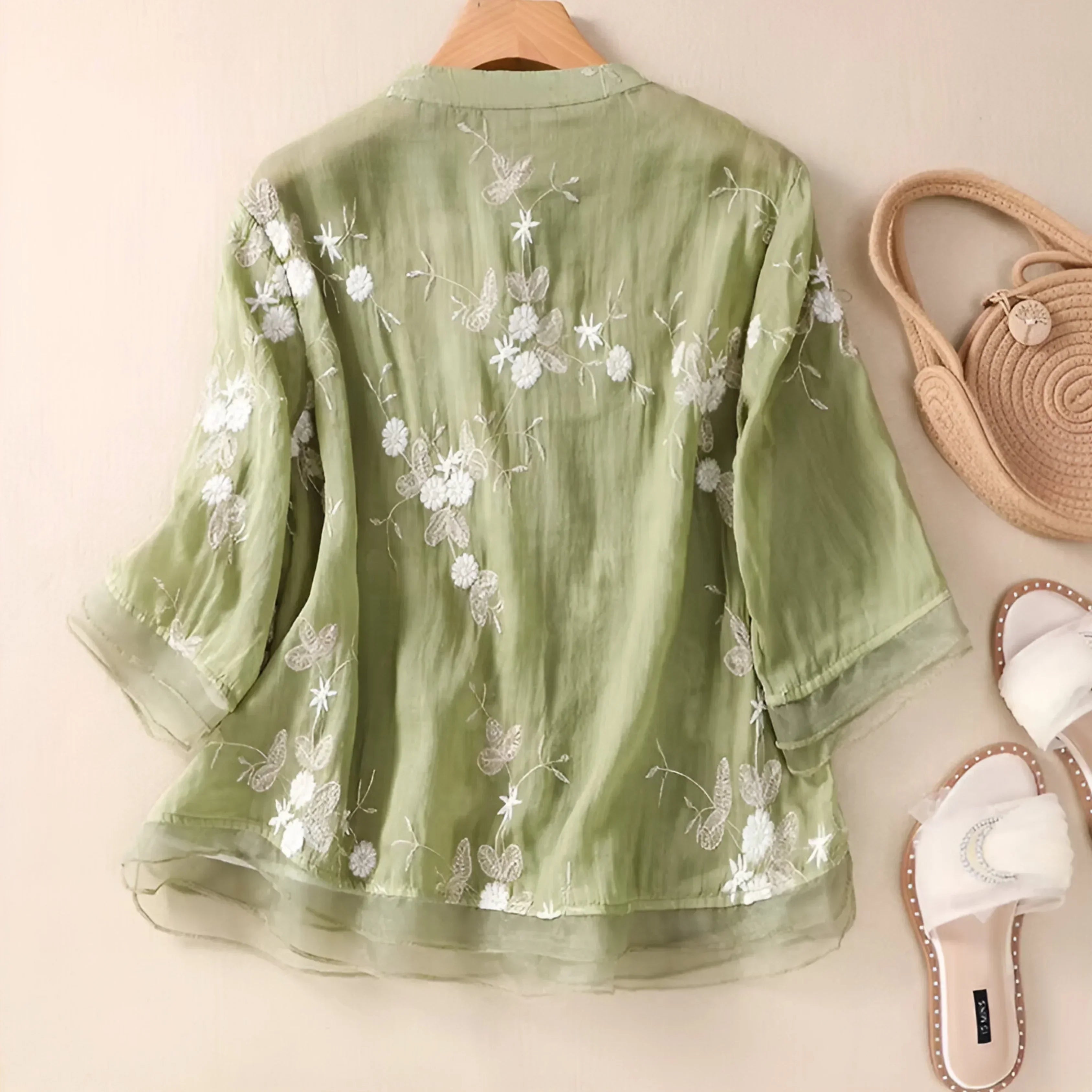 P|H - Embroidered Cotton Top Mila