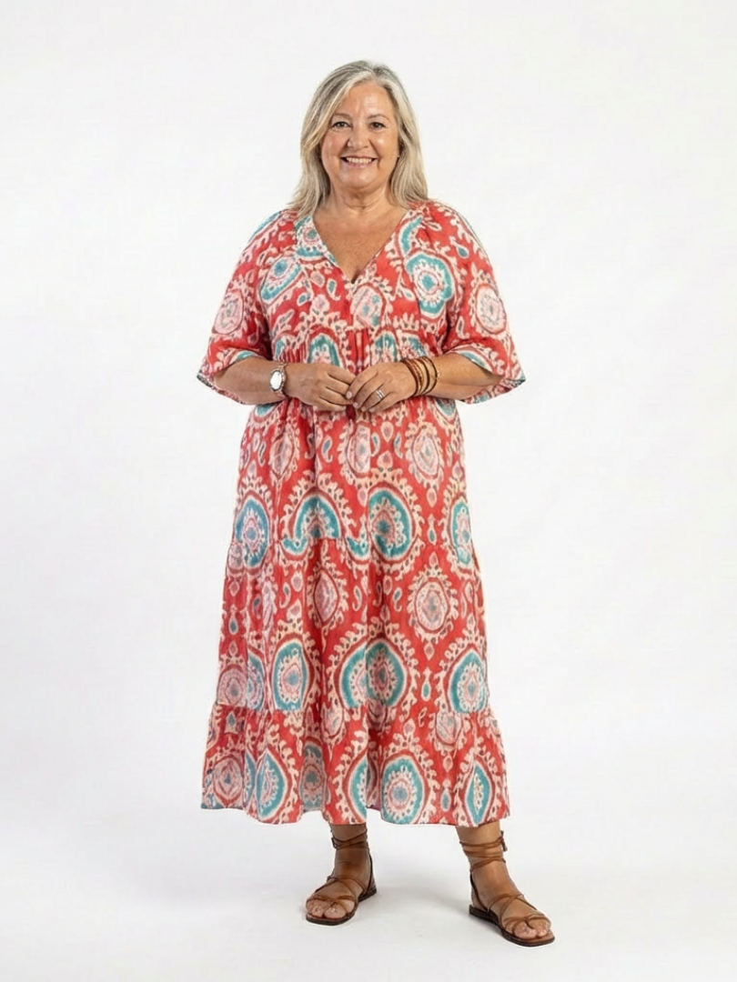 P|H - Paisley Print Midi Dress Zaria