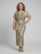 P|H - Abstract Print Midi Dress Coralie