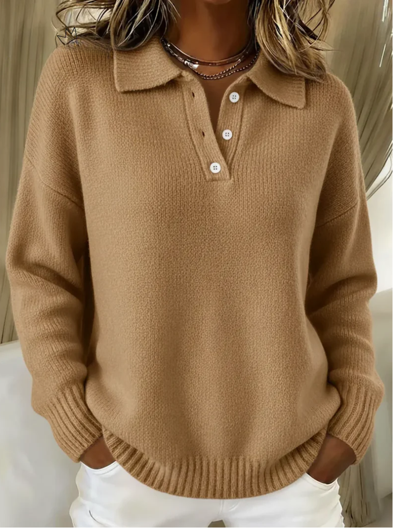 P|H - Soft Polo Collar Sweater Pamela