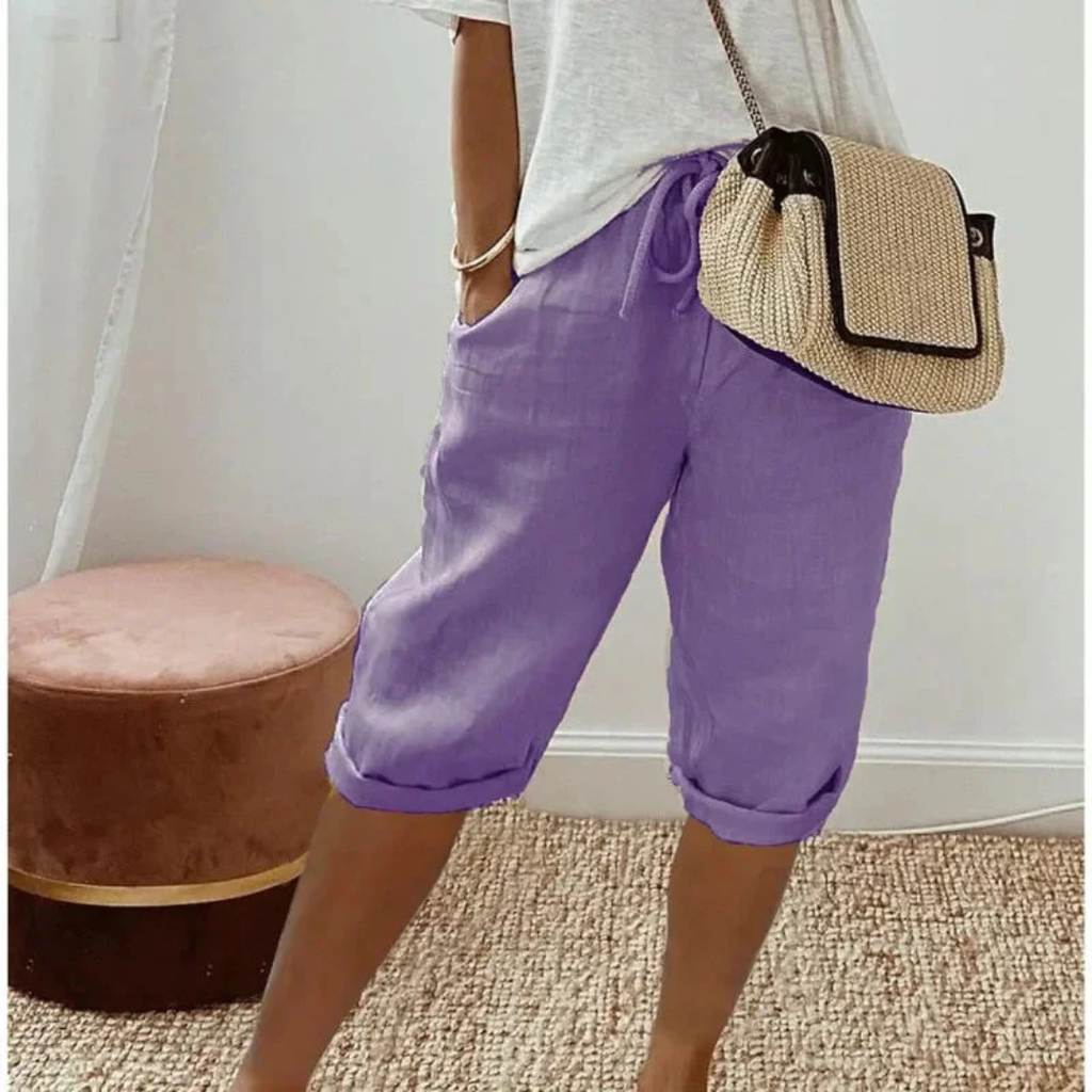 P|H - Drawstring Capri Shorts Camille