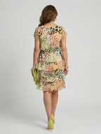 P|H - Structured Abstract Knee-Length Dress Nohea