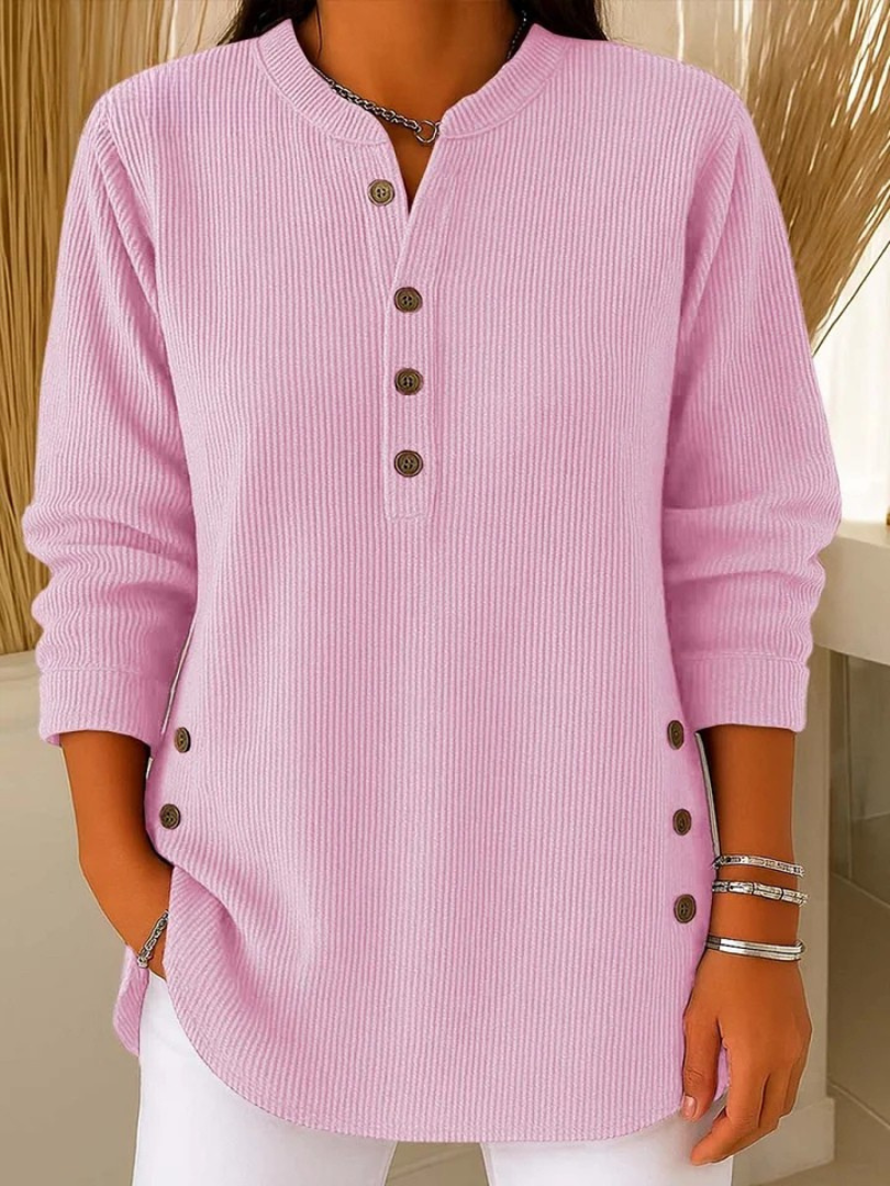P|H - Buttoned Henley Knit Tunic Helen