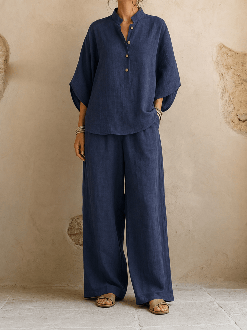 P|H - Relaxed Batwing Two-Piece Set Carol