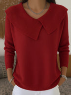 P|H - Pleated Collar Knit Sweater Nancy