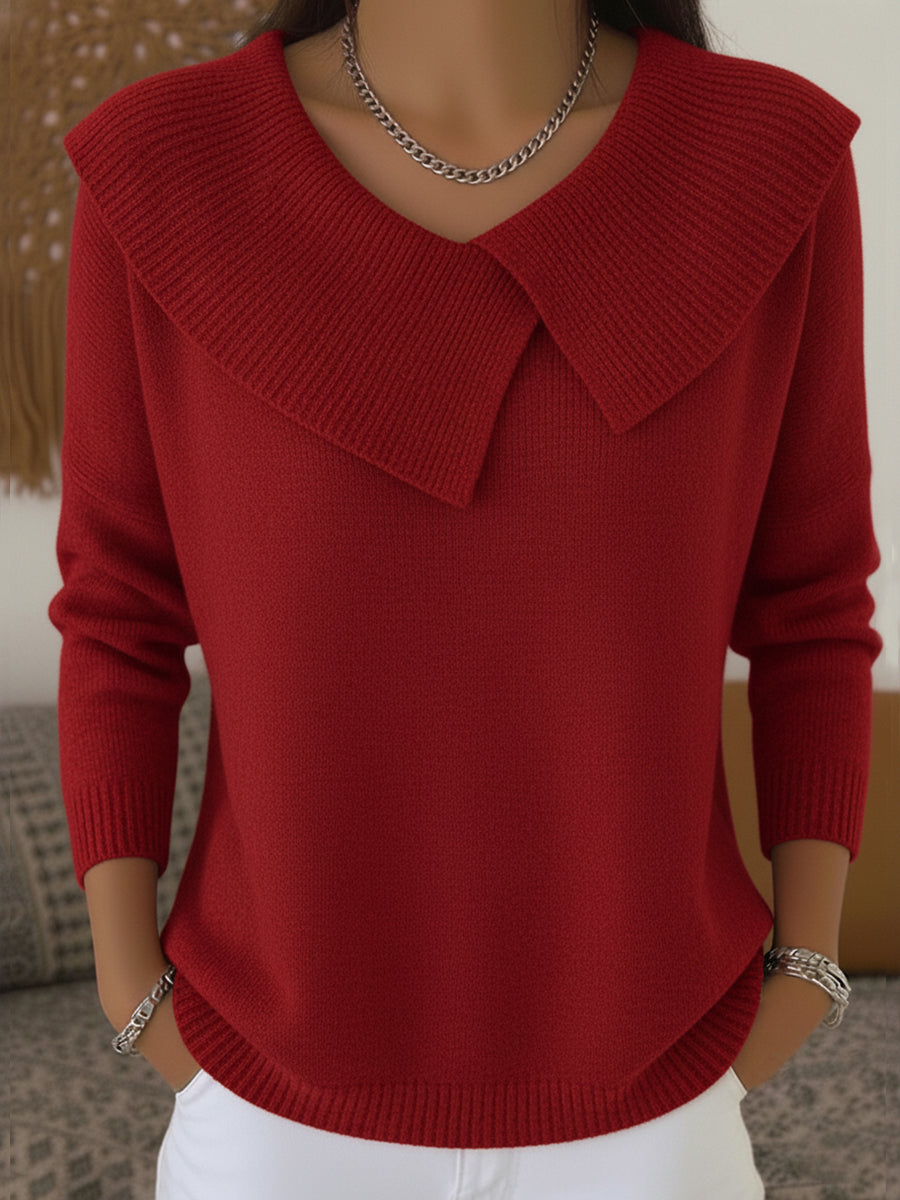P|H - Pleated Collar Knit Sweater Nancy