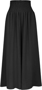 P|H - Wide-Leg Smocked Waist Trousers Emma