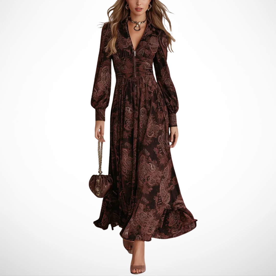 P|H - Vintage Print Dress Giselle