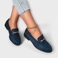 P|H - Gold Chain Suede Loafers Grace