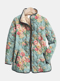 P|H - Teal Rose Quilted Jacket Margaret