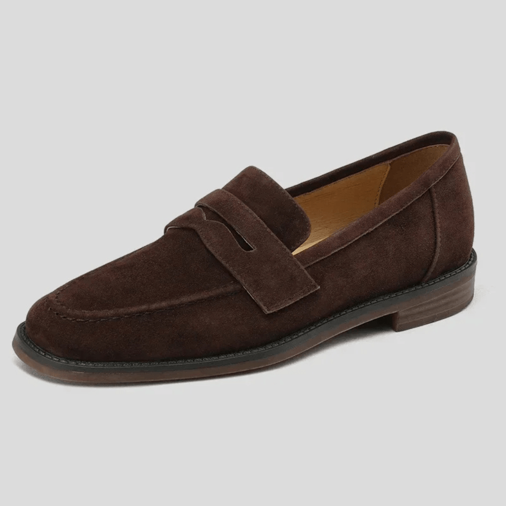 P|H - Retro Suede Penny Loafers Ruth