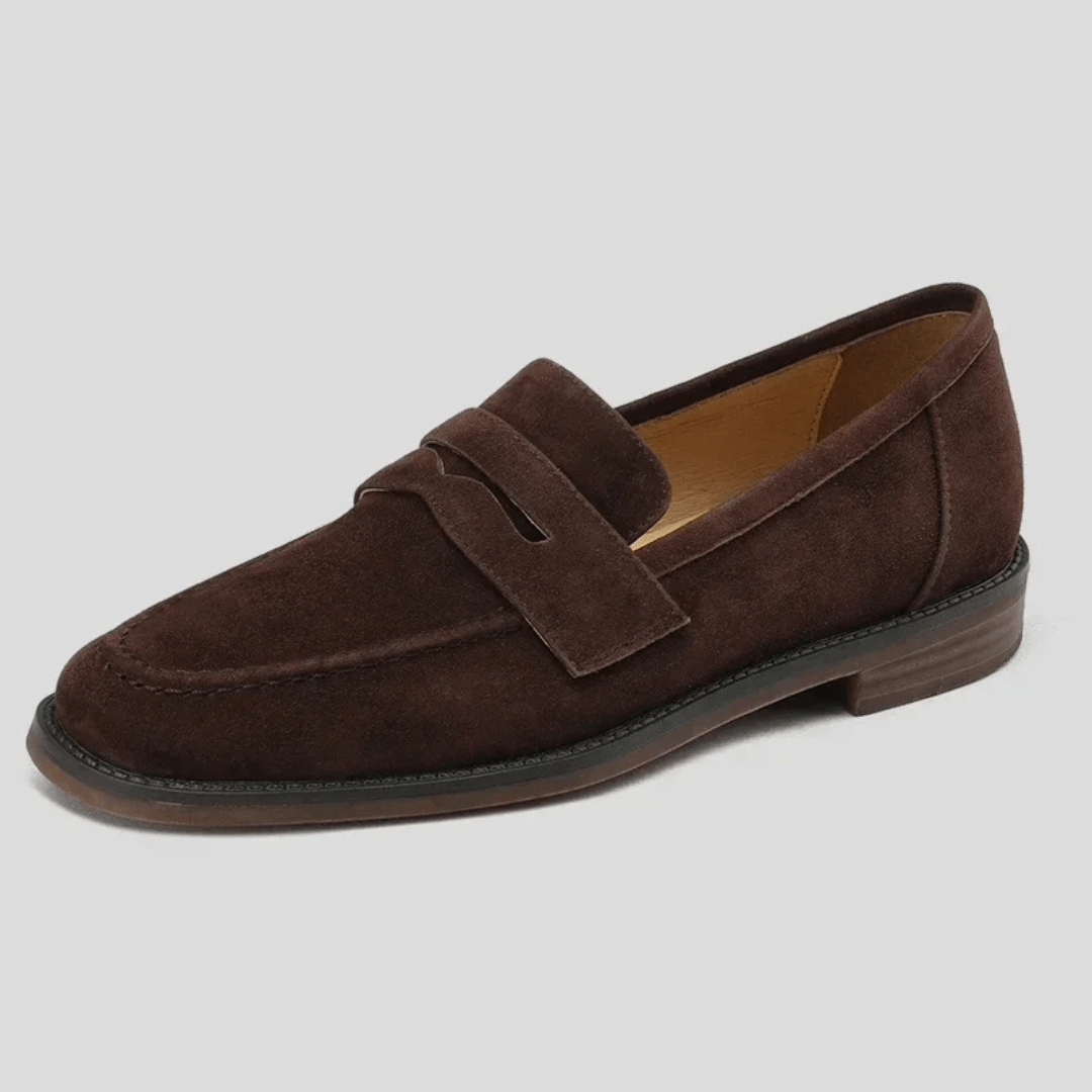 P|H - Retro Suede Penny Loafers Ruth