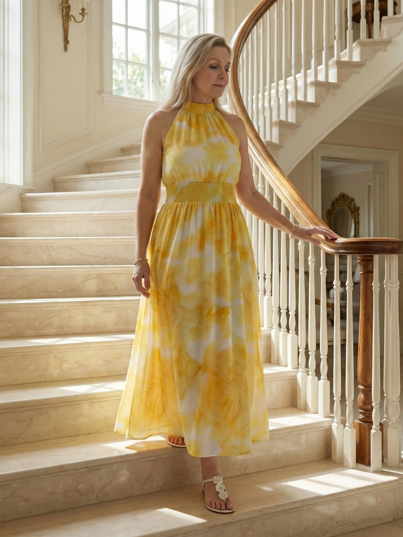P|H - Halter Neck Midi Dress Chloe