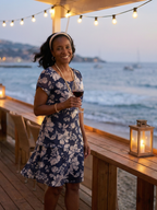 P|H - Subtle Floral Knee-Length Dress Thea