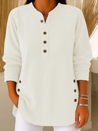 P|H - Ribbed Button Henley Tunic Carol