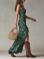 P|H - Elegant Slit Bohemian Dress Patricia