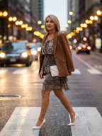 P|H - Animal Print Midi Dress Briar