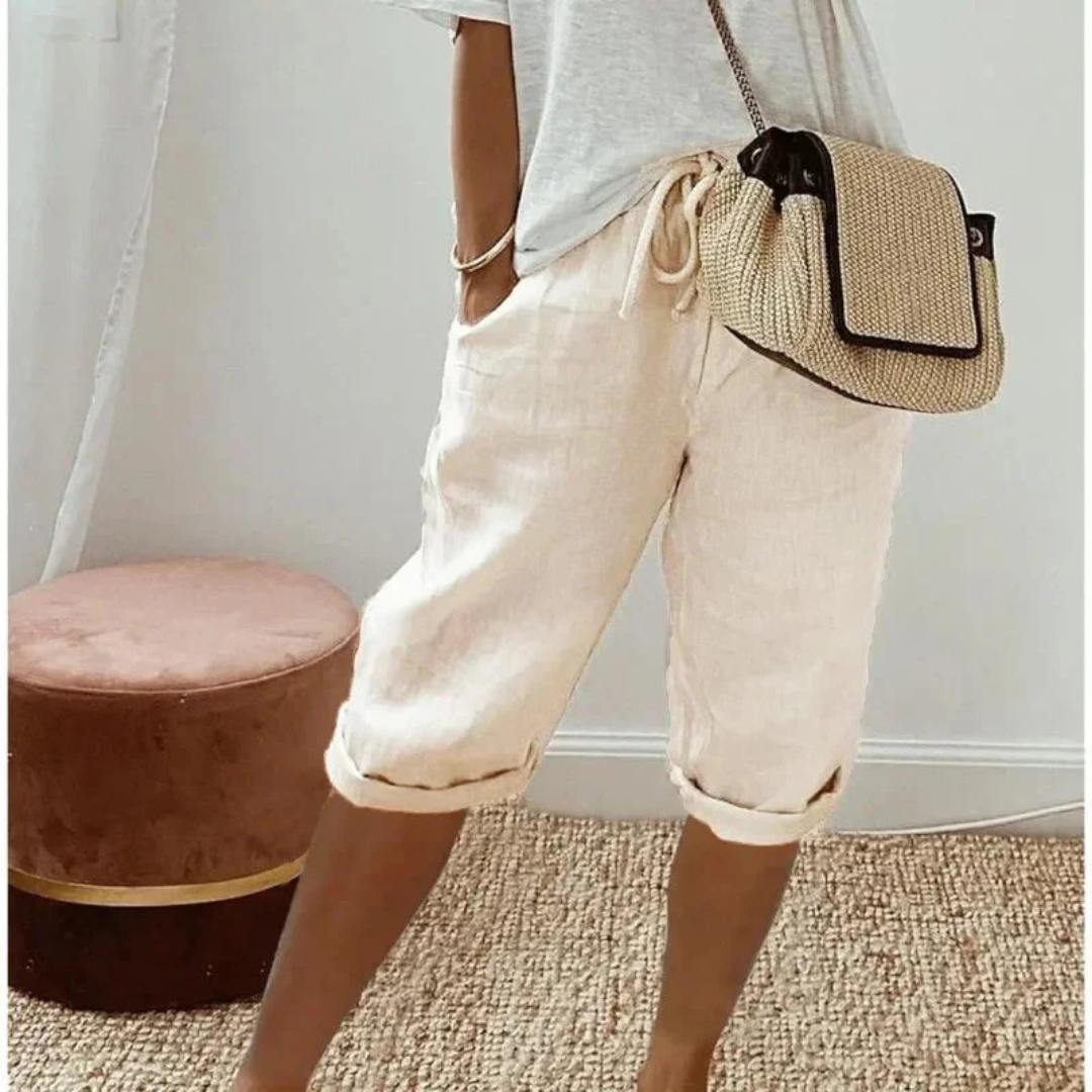 P|H - Drawstring Capri Shorts Camille