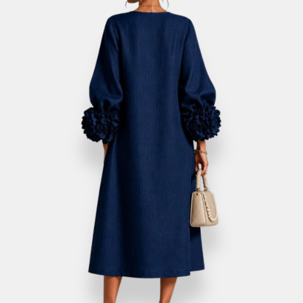 P|H - Rosette Cuff Midi Dress Grace