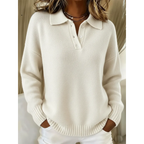 P|H - Soft Polo Collar Comfort Sweater Deborah