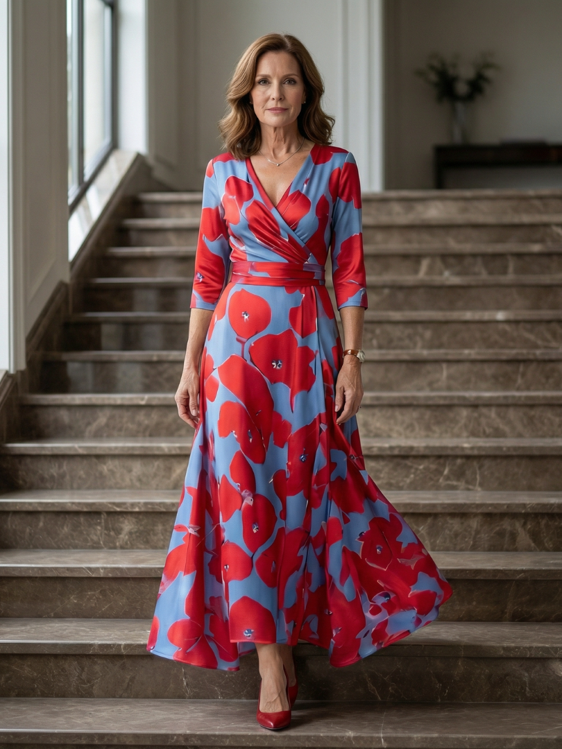 P|H - Tiered Midi Dress Celine