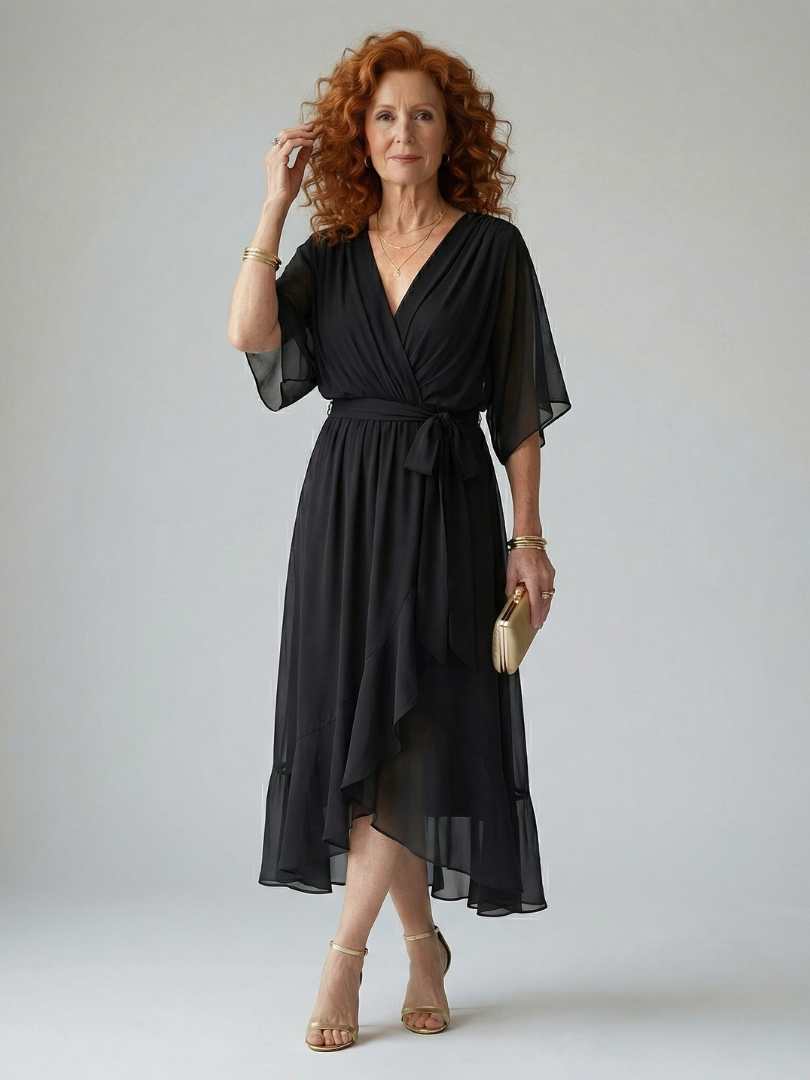 P|H - Draped Midi Dress Taylor