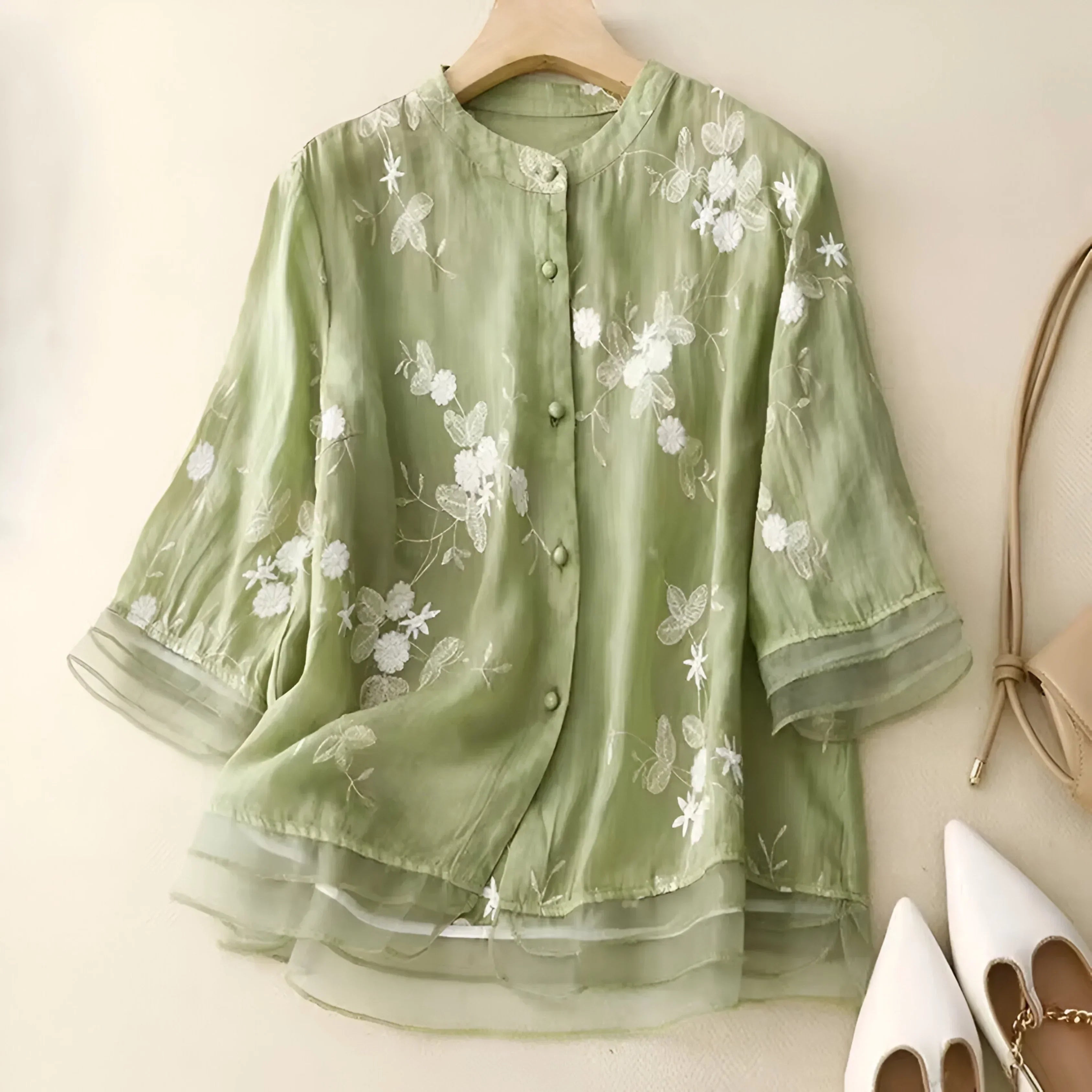 P|H - Embroidered Cotton Top Mila