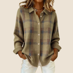 P|H - Plaid Knit Shirt Jacket Helen