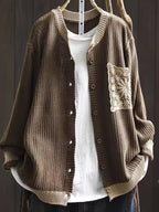 P|H - Waffle Knit Pocket Cardigan Brenda