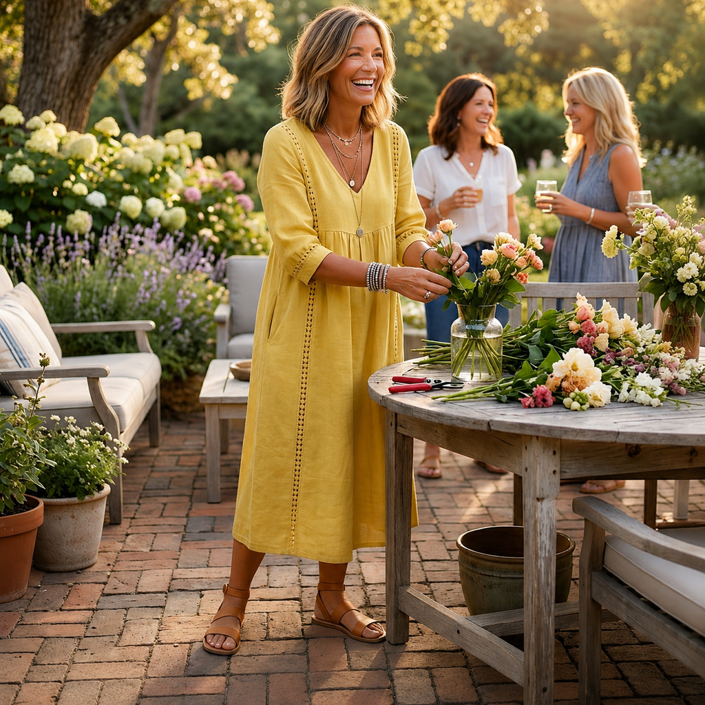 P|H - Effortless Elegant Midi Dress Sandra