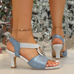 P|H - Cushioned Slingback Heel Sandals Evelyn