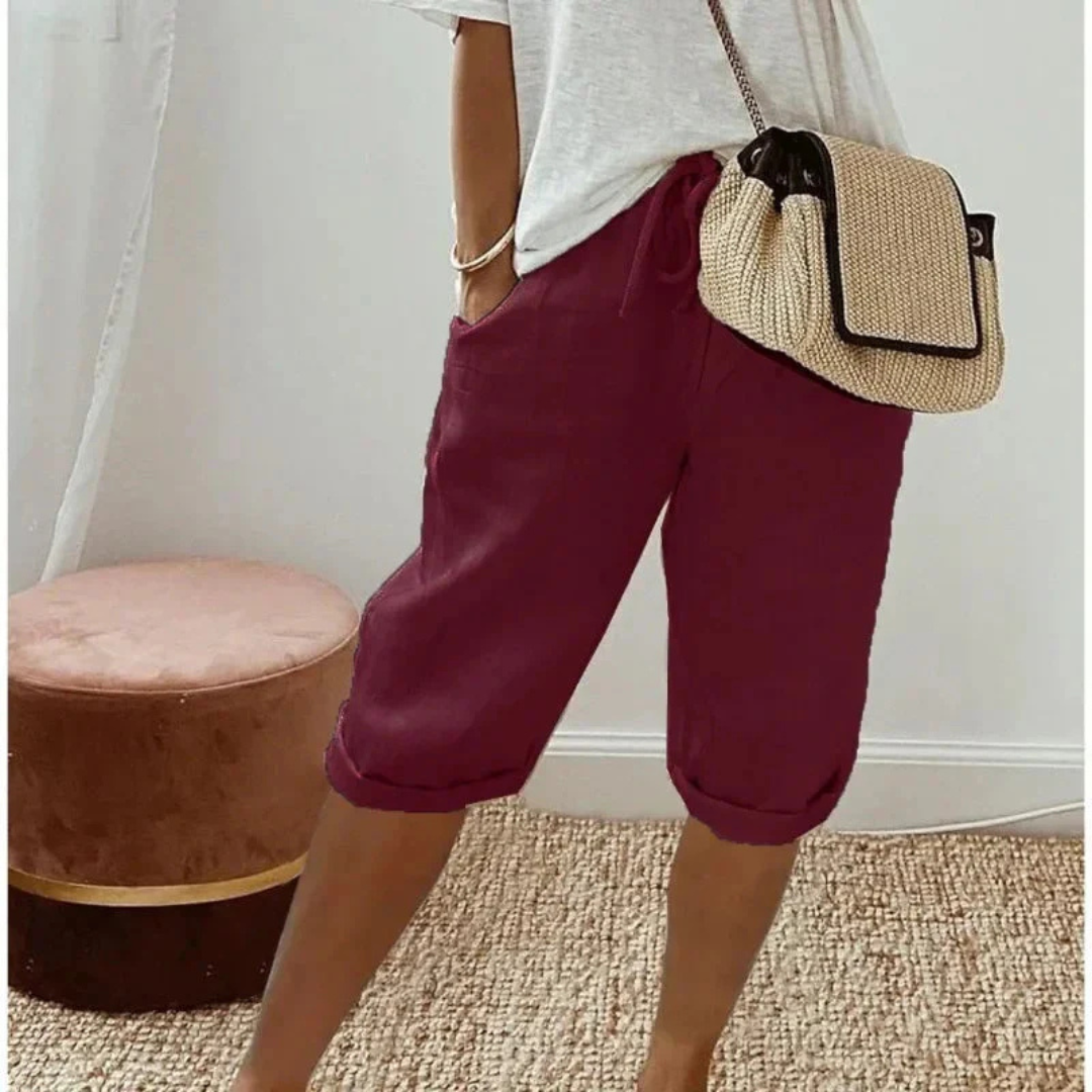 P|H - Drawstring Capri Shorts Camille