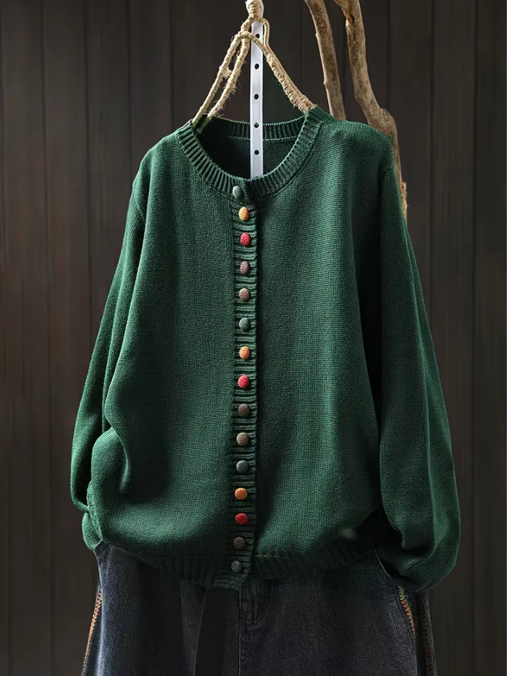 P|H - Colorful Button Knit Cardigan Diane