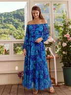 P|H - Off-Shoulder Floral Maxi Dress Aspen