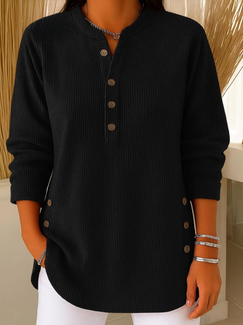 P|H - Buttoned Henley Knit Tunic Helen