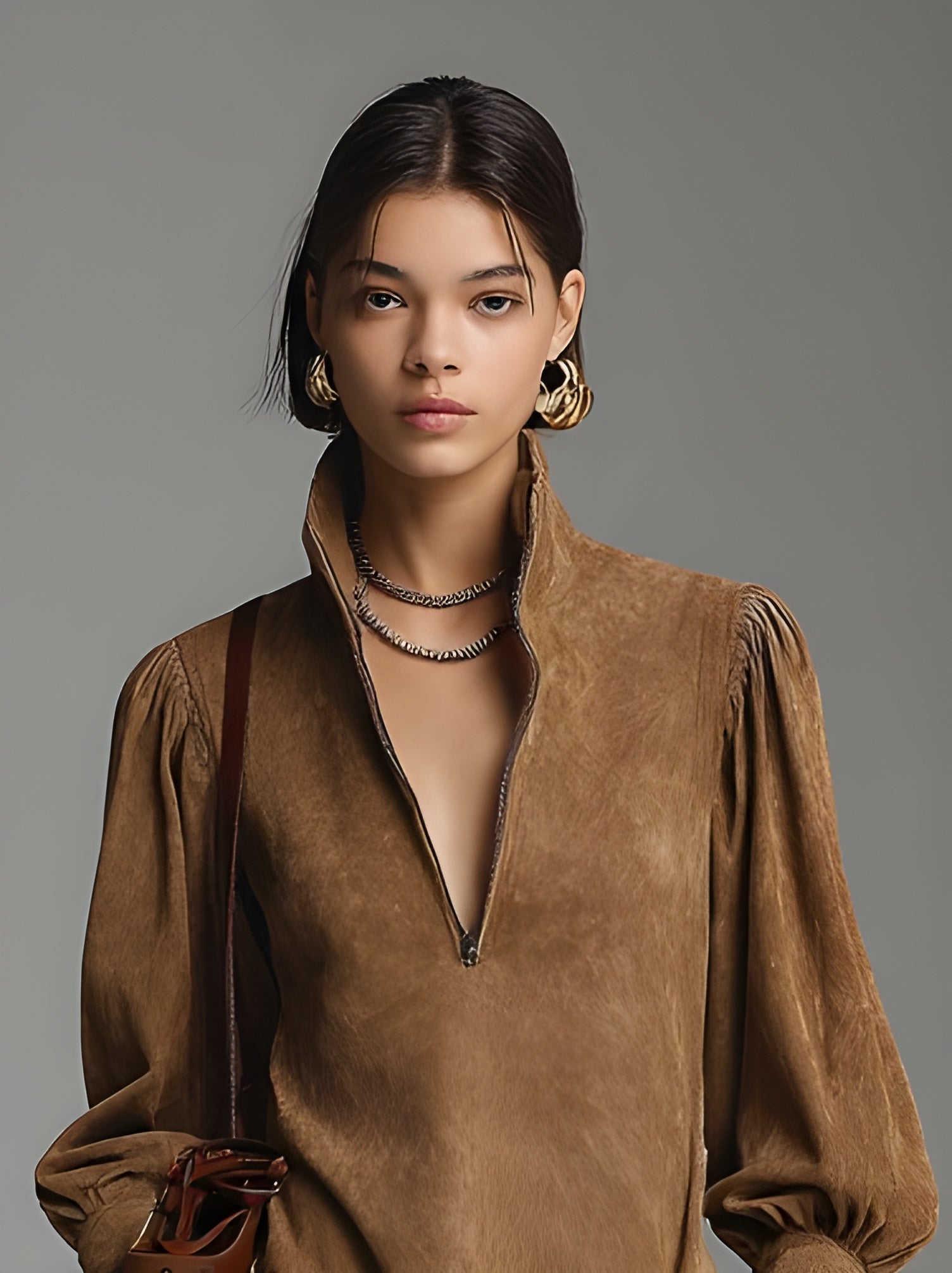 P|H - Suede Mini Dress Donna